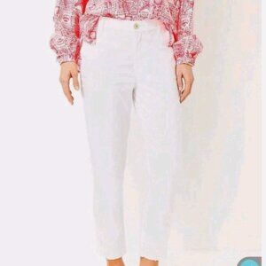 Lilly Pulitzer Montoya Chino Pant Resort White Size 00 (Original. $138)